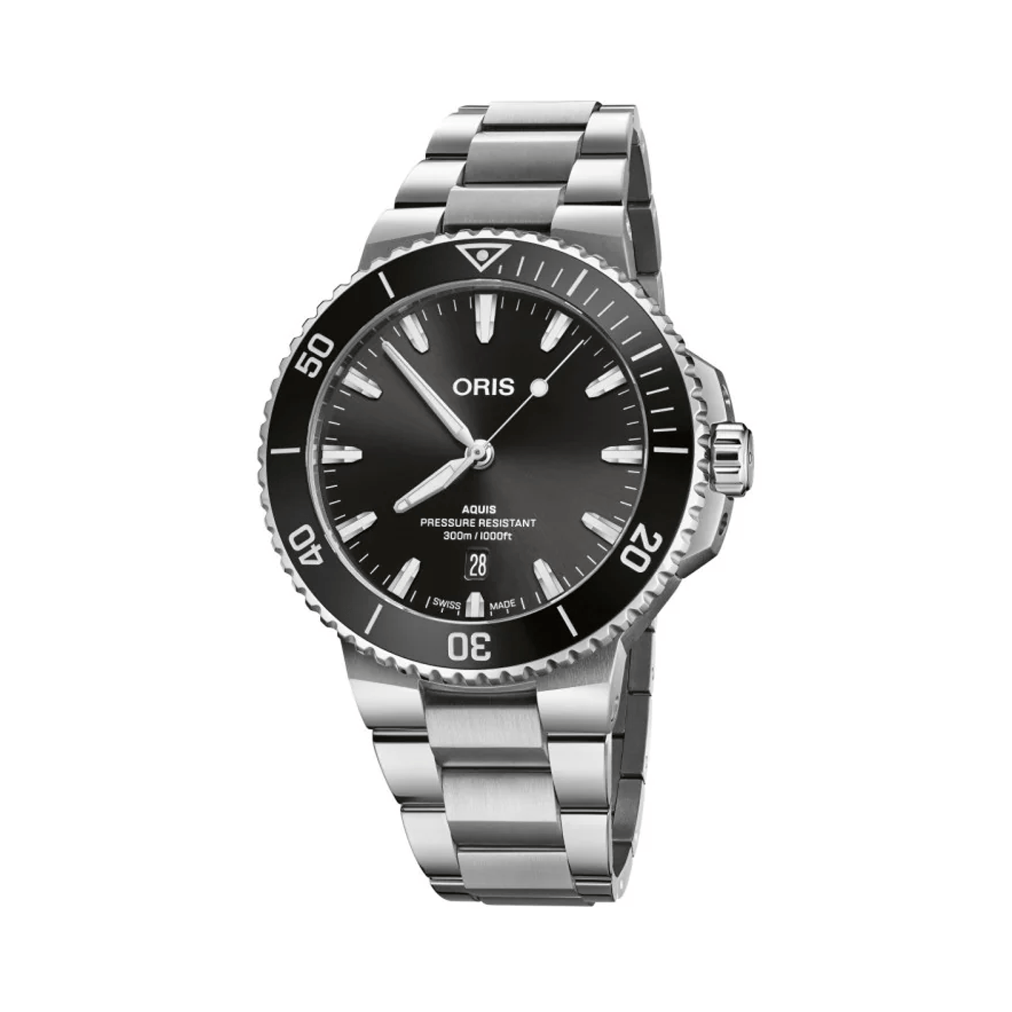 Oris Aquis Diver Men's 43.50mm Stainless Steel Automatic Watch 733 7789 4154MB