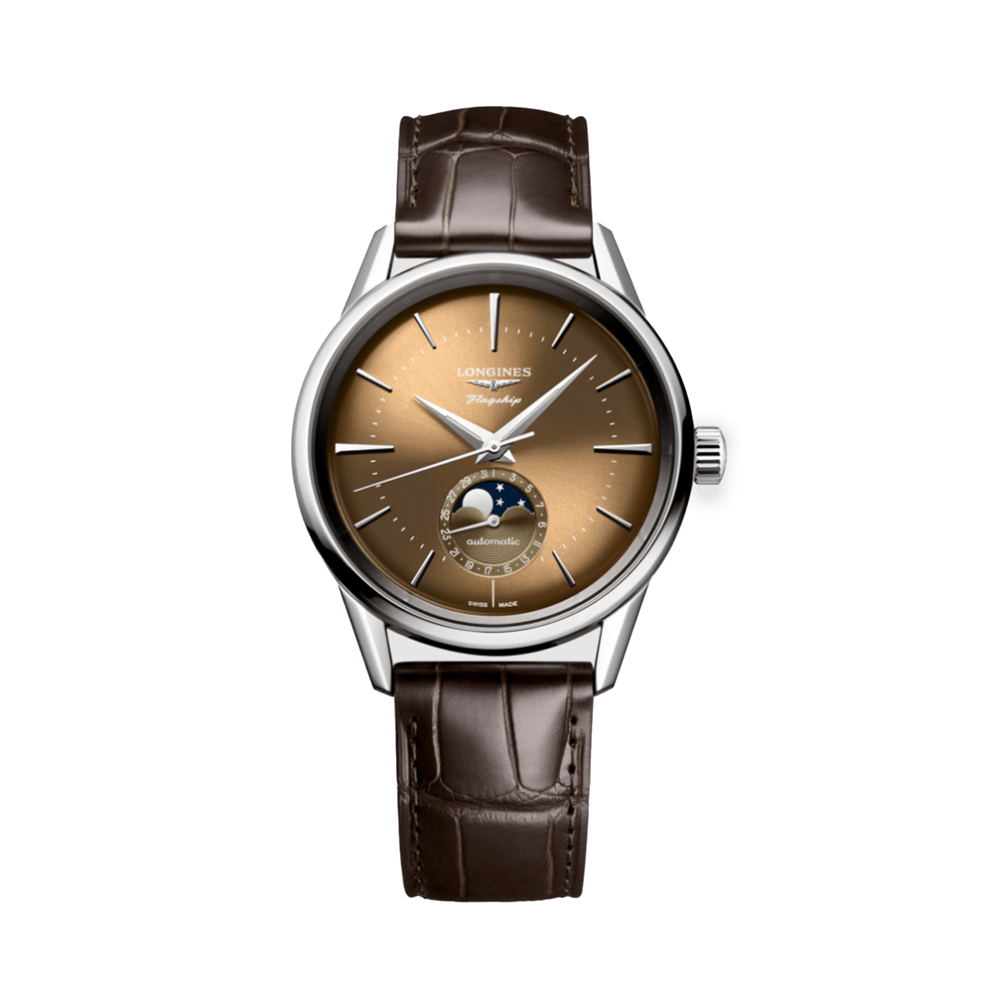 Longines Flagship Heritage Moonphase Automatic Men's 38.50mm Watch L4.815.4.62.2