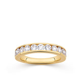 Everlasting 1.01ct TW Lab-Grown Diamond Channel Set Wedding Band in 18ct Yellow Gold
