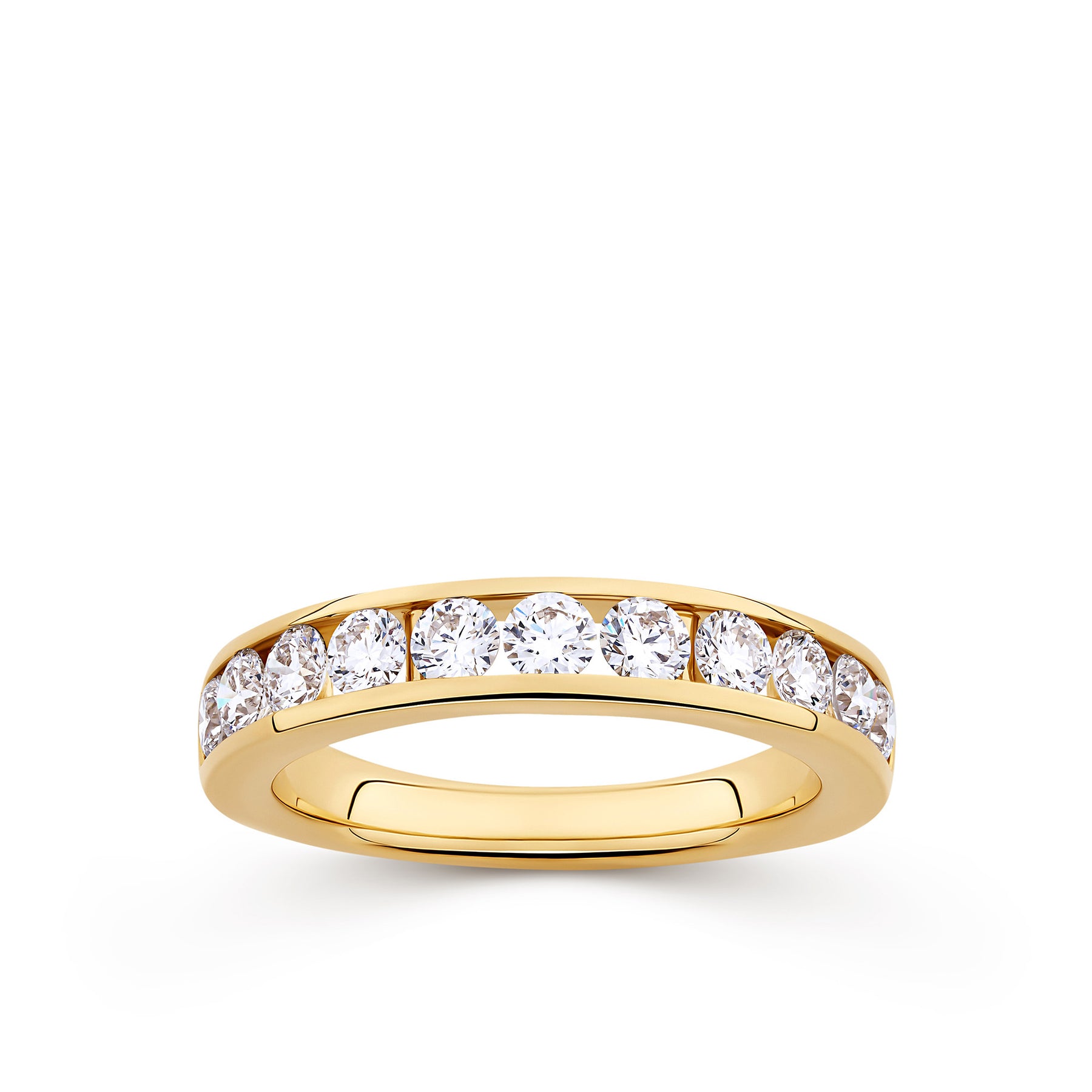 Everlasting 1.01ct TW Lab-Grown Diamond Channel Set Wedding Band in 18ct Yellow Gold