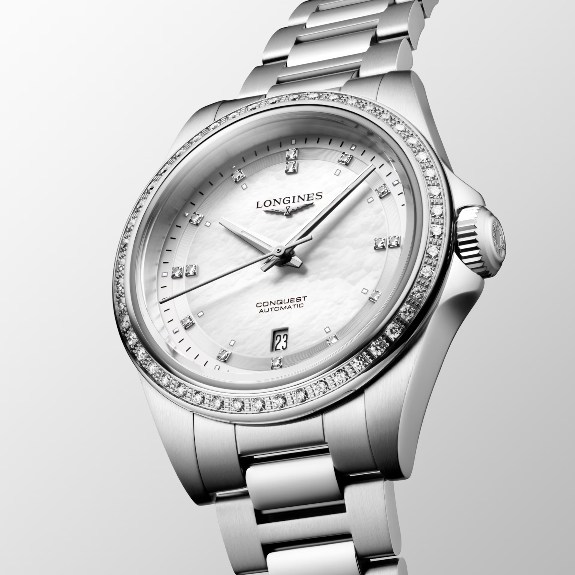 Longines Conquest Women's 30mm Stainless Steel Automatic Watch L3.320.0.87.6