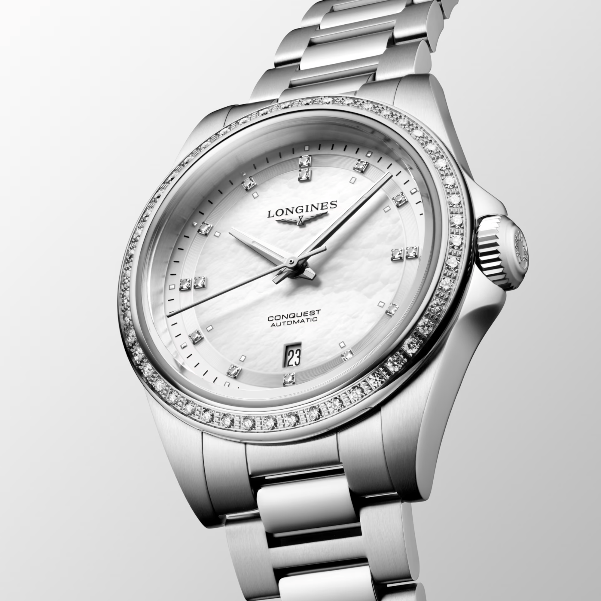 Longines Conquest Women's 30mm Stainless Steel Automatic Watch L3.320.0.87.6