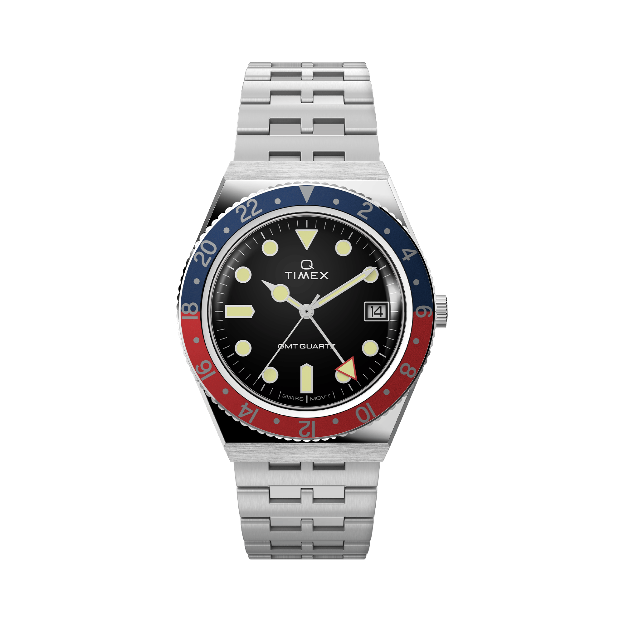 Timex Q Men's 38mm Quartz GMT Watch TW2V38000