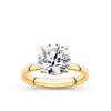 Everlasting 3.00ct TW Round Brilliant Cut Lab-Grown Diamond Engagement Ring in 18ct Yellow Gold