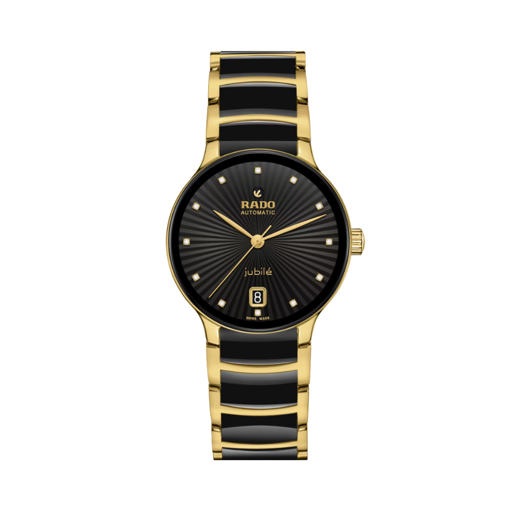 Rado Centrix Women's 35mm Ceramic & Yellow PVD Automatic Watch R30 032 742