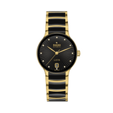 Rado Centrix Women's 35mm Ceramic & Yellow PVD Automatic Watch R30 032 742