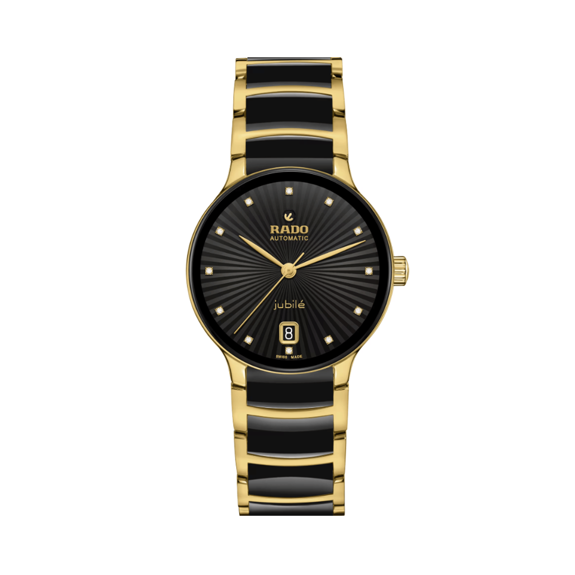 Rado Centrix Women's 35mm Ceramic & Yellow PVD Automatic Watch R30 032 742
