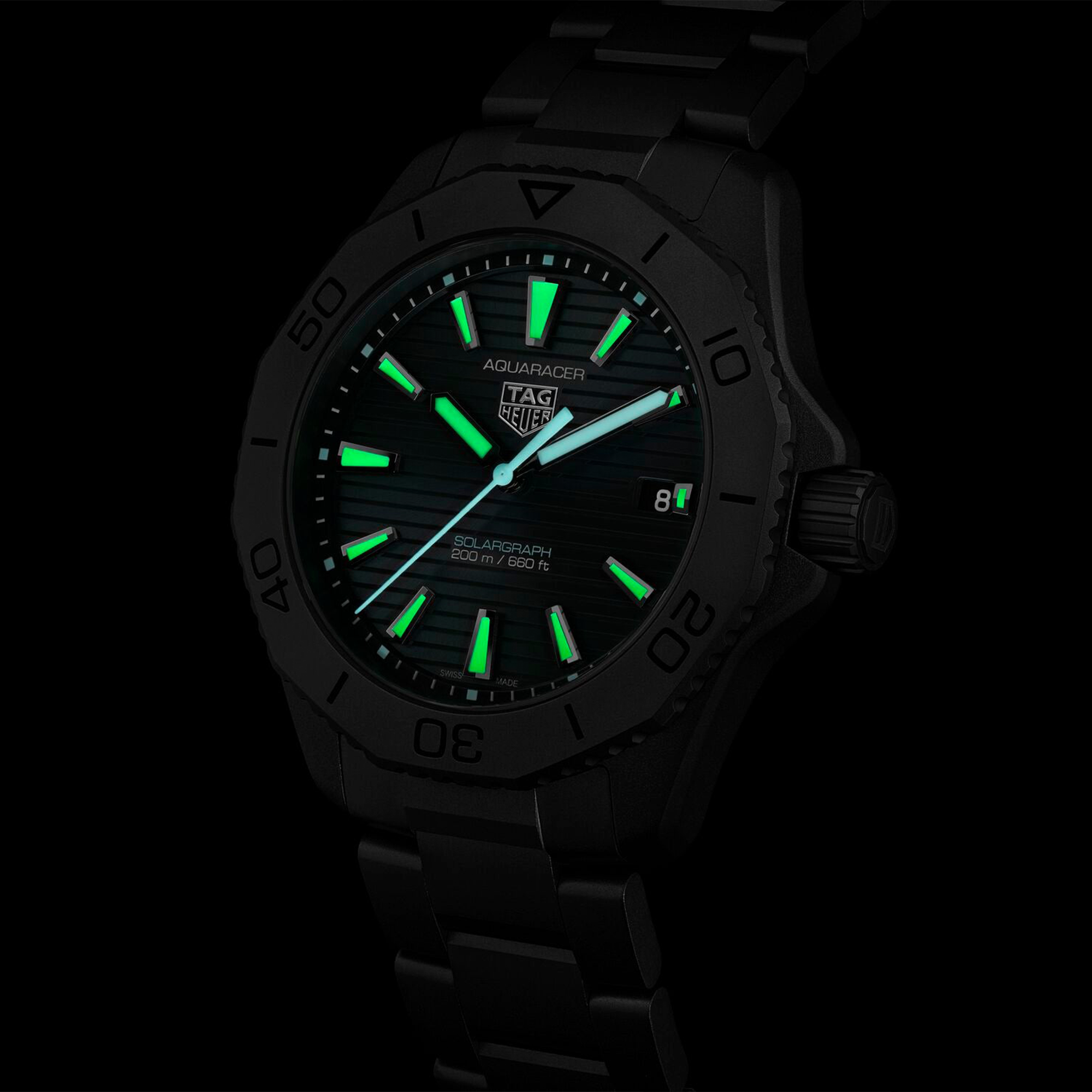 TAG Heuer Men's 40mm Aquaracer Professional 200 Solargraph Watch WBP1180.BF0000