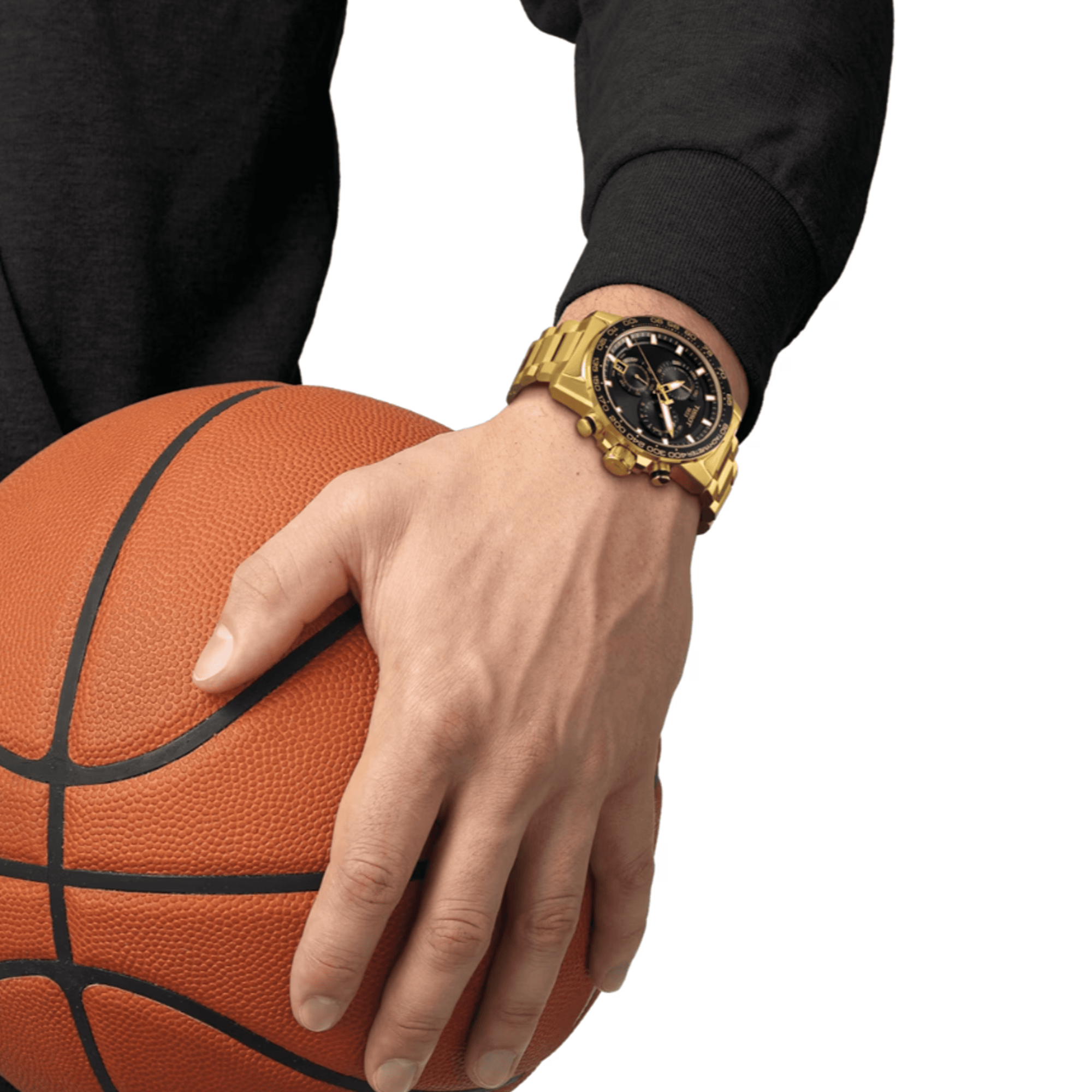 Tissot Supersport Chrono Men's 45.50mm Gold PVD Quartz Chronograph Watch T125.617.33.051.01