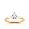 Everlasting 0.75ct TW Pear Lab-Grown Diamond Solitaire Engagement Ring in 18ct Yellow and White Gold