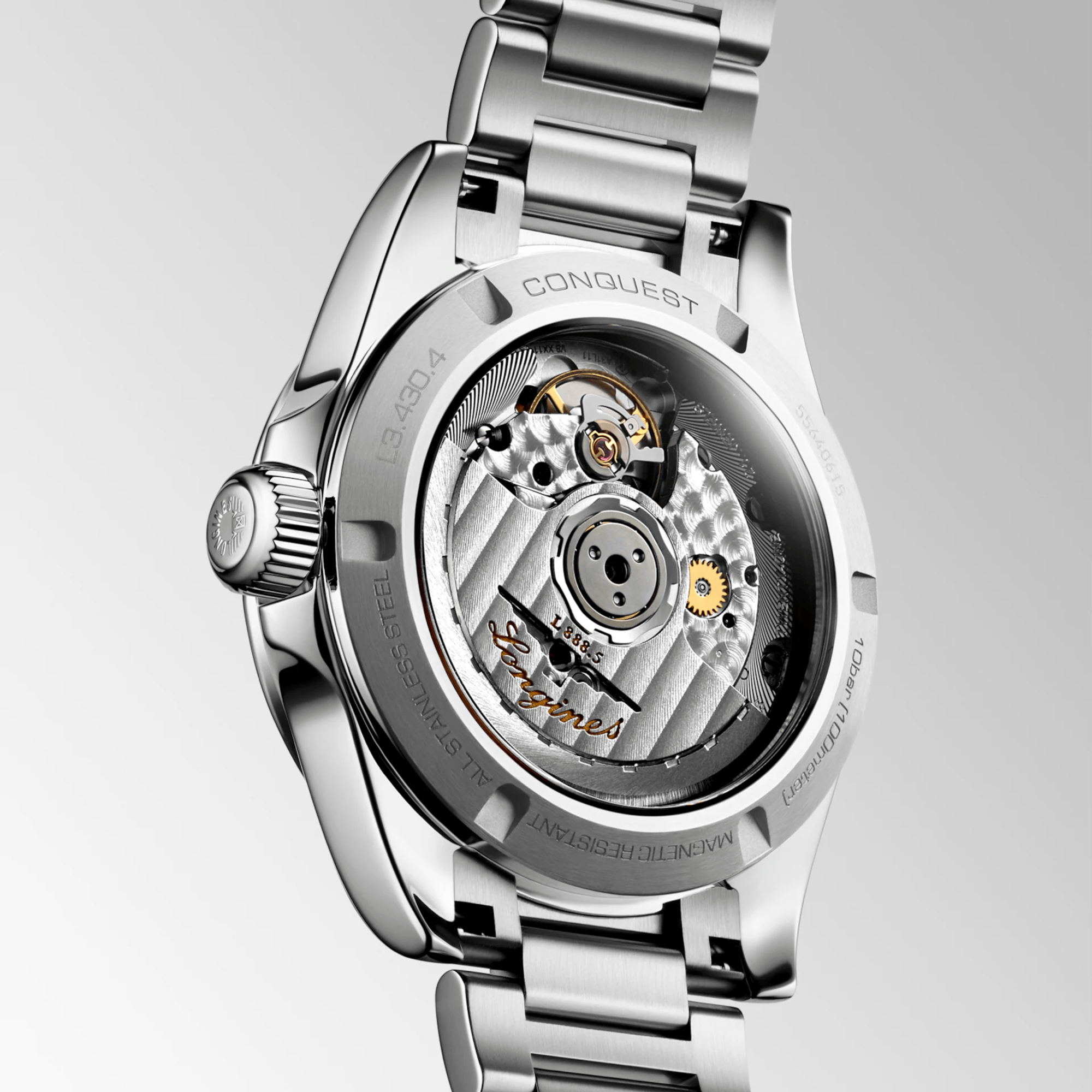 Longines Conquest Women's 34mm Stainless Steel Automatic Watch L3.430.4.02.6