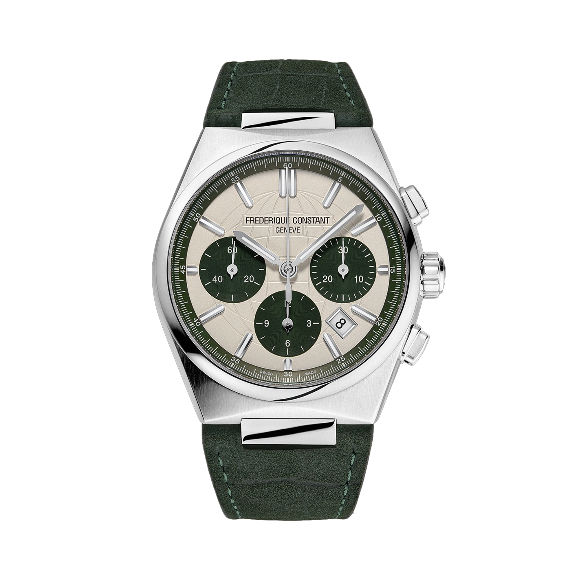 Frederique Constant Men's 41mm Automatic Chronograph Stainless Steel Watch FC-391SGR4NH6