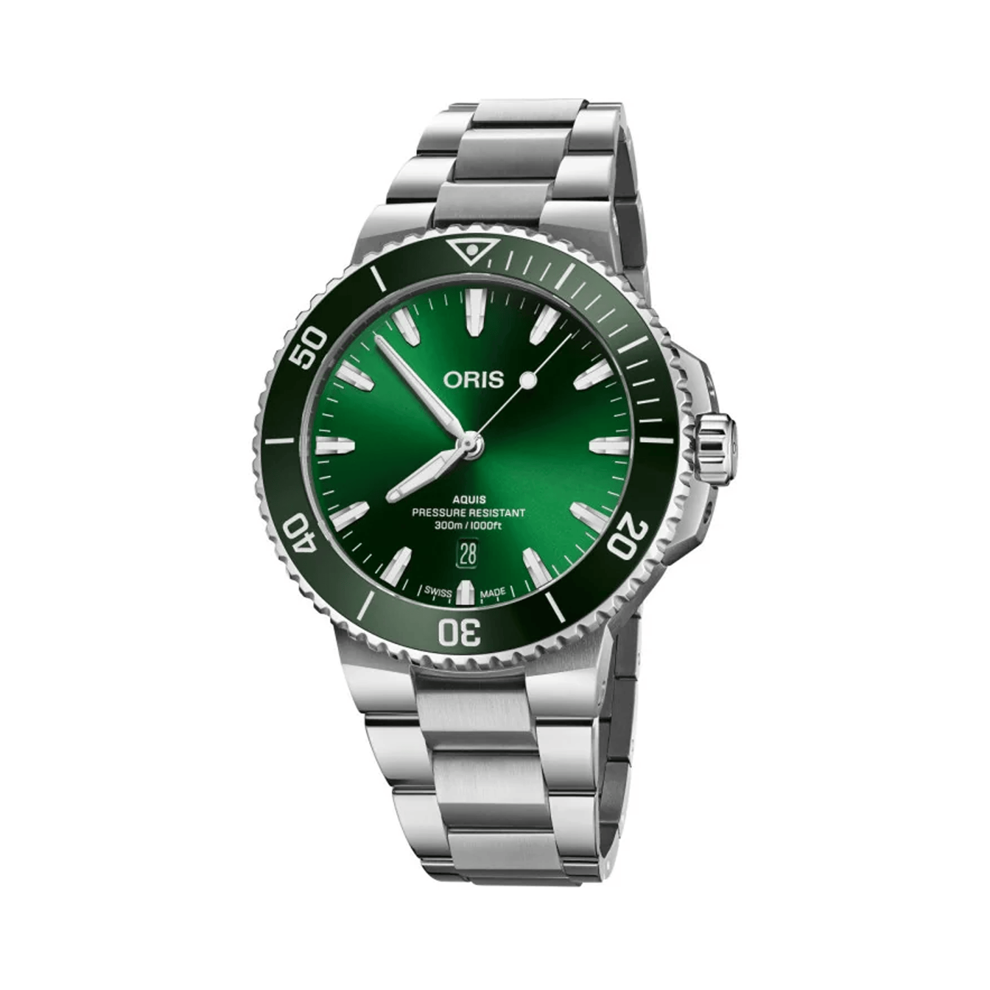 Oris Aquis Diver Men's 43.50mm Stainless Steel Automatic Watch 733 7789 4157MB