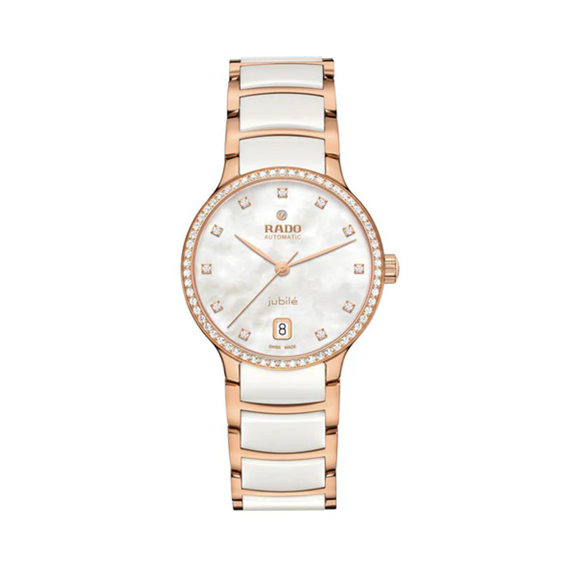 Rado Centrix Women's 35mm Ceramic & Rose PVD Automatic Watch R30 230 902