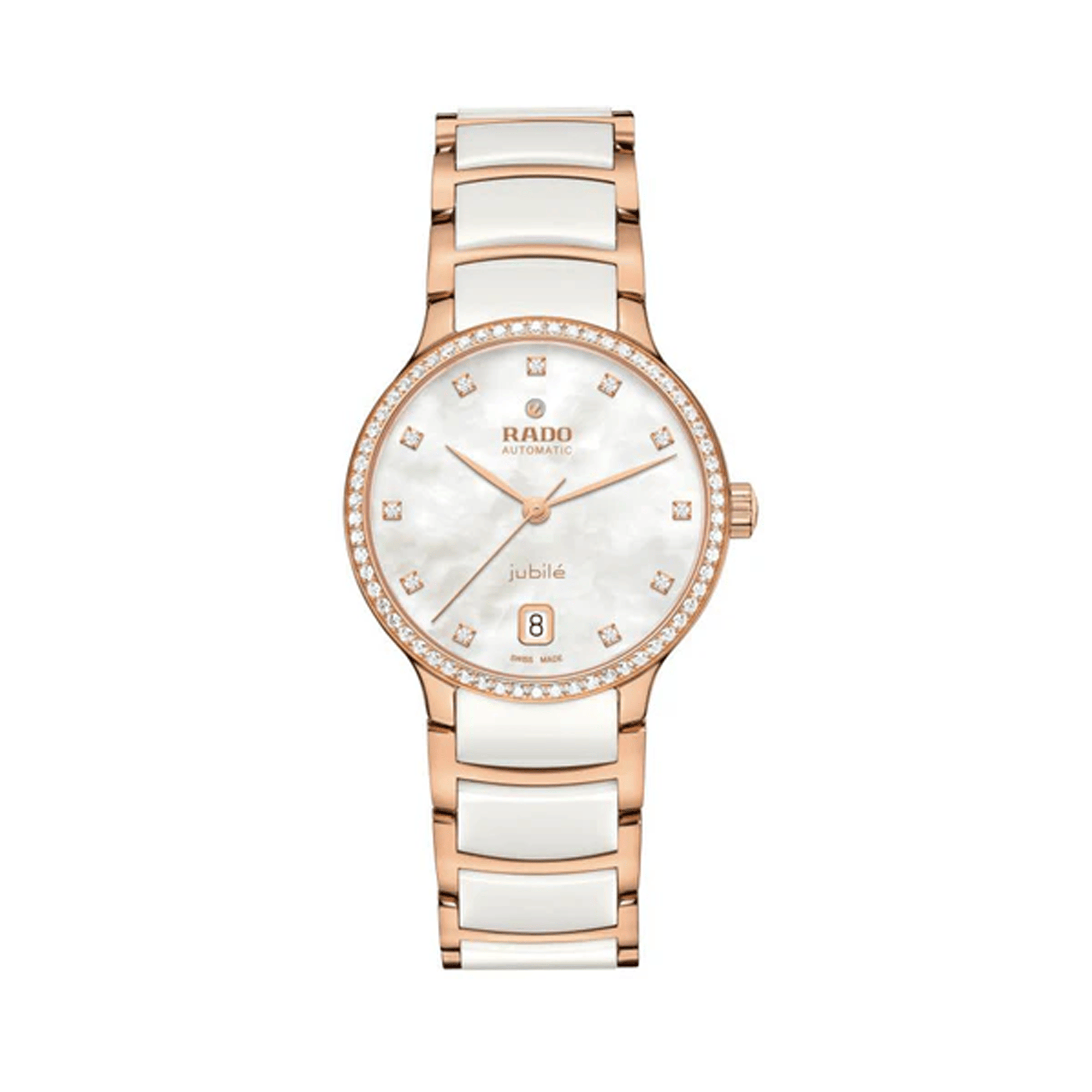Rado Centrix Women's 35mm Ceramic & Rose PVD Automatic Watch R30 230 902