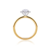 Everlasting 1.44ct TW Pear Lab-Grown Diamond Classic Halo Engagement Ring in 18ct Yellow and White Gold