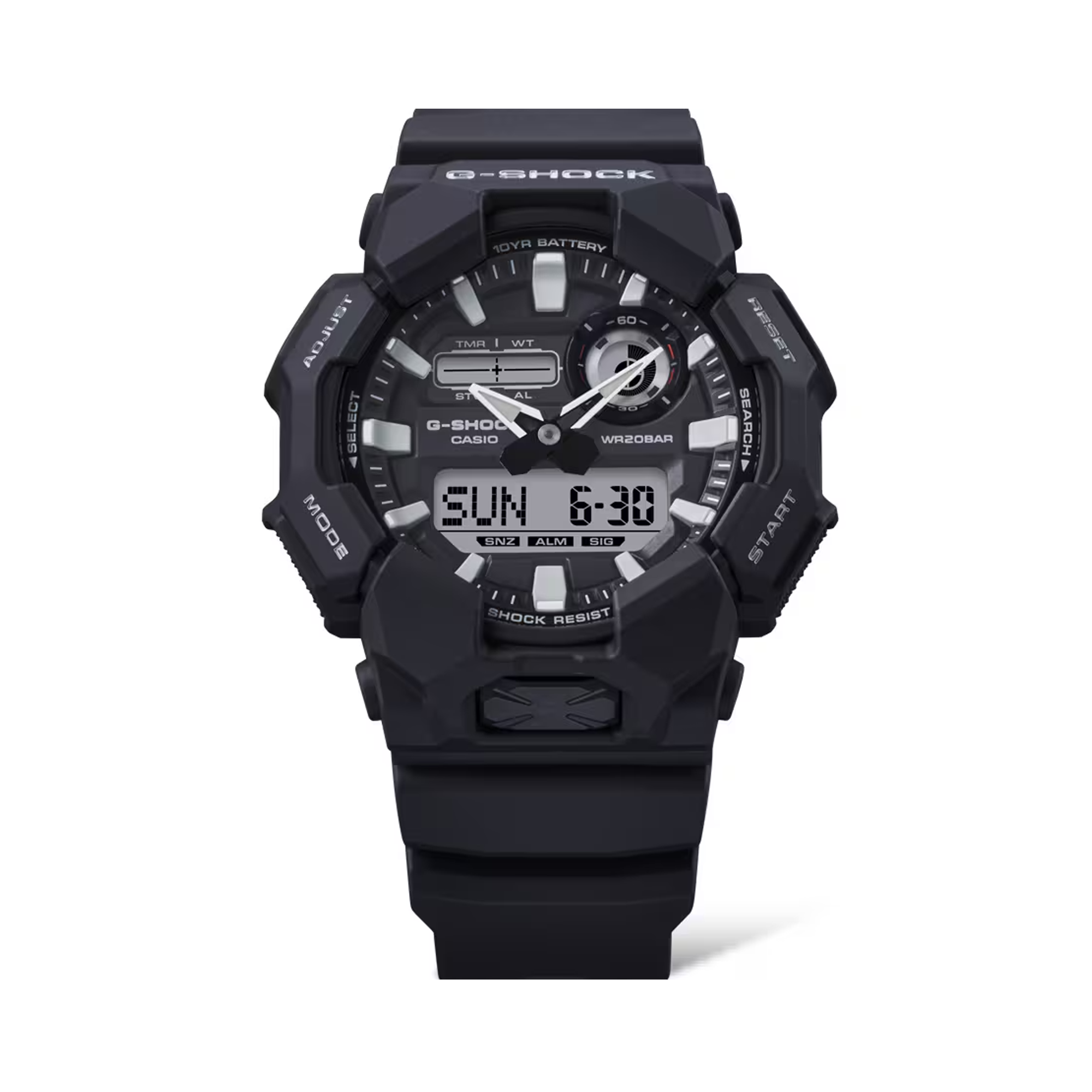 Casio G-SHOCK Men's Resin Analogue Digital Watch GA010-1AD