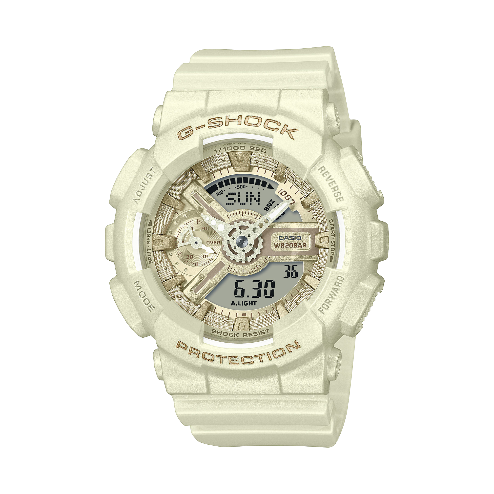 Casio G-SHOCK Resin Analogue Digital Watch GMAS110ST-7
