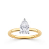 Everlasting 1.25ct TW Pear Lab-Grown Diamond Solitaire Engagement Ring in 18ct Yellow and White Gold