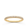 Everlasting 0.25ct TW Lab-Grown Diamond Pave Set Wedding Band in 18ct Yellow Gold