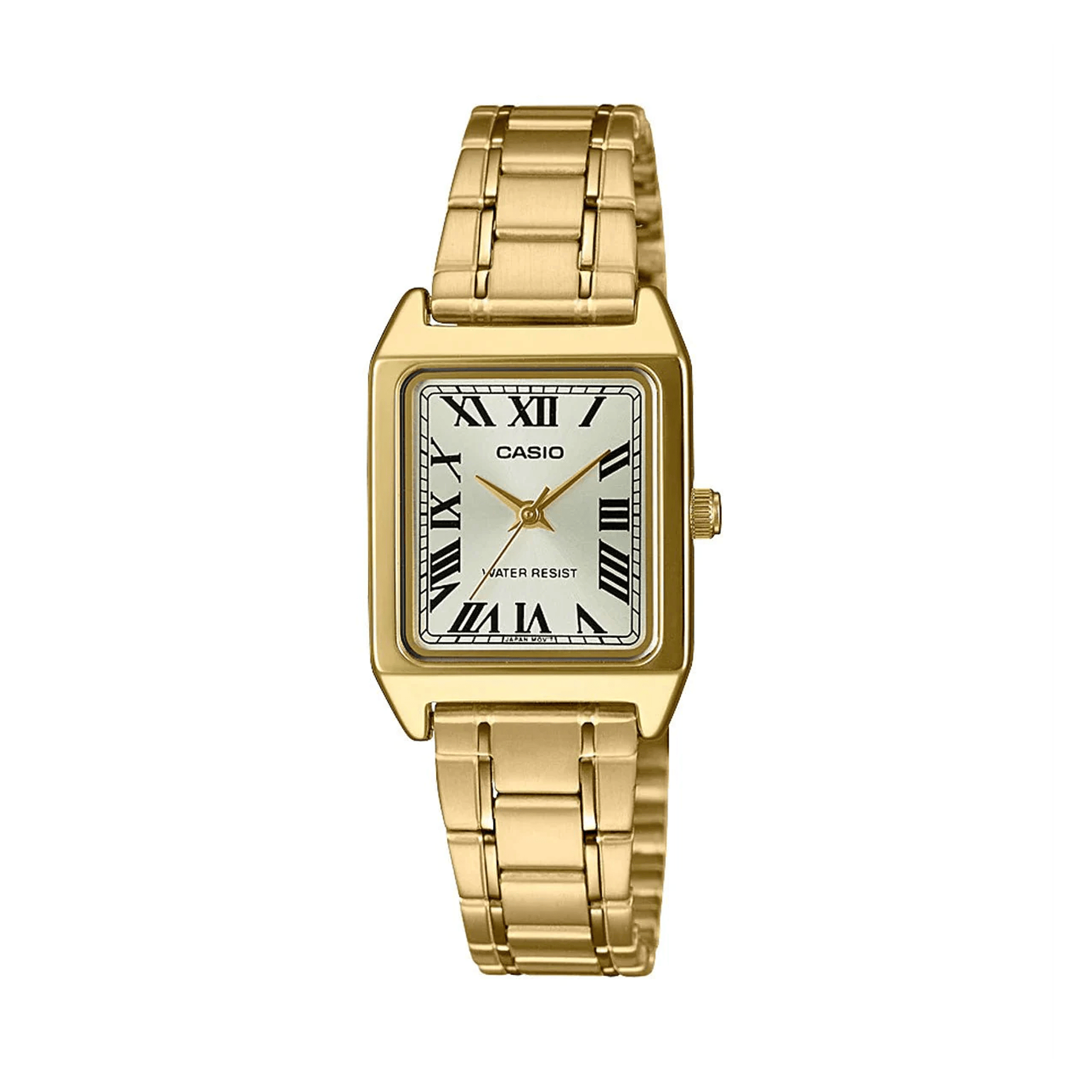 Casio Vintage LTPV007G-9B Gold Tone Roman Numeral Women's Watch
