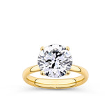 Everlasting 4.00ct TW Round Brilliant Cut Lab-Grown Diamond Engagement Ring in 18ct Yellow Gold