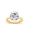 Everlasting 4.00ct TW Round Brilliant Cut Lab-Grown Diamond Engagement Ring in 18ct Yellow Gold