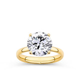 Everlasting 4.00ct TW Round Brilliant Cut Lab-Grown Diamond Engagement Ring in 18ct Yellow Gold