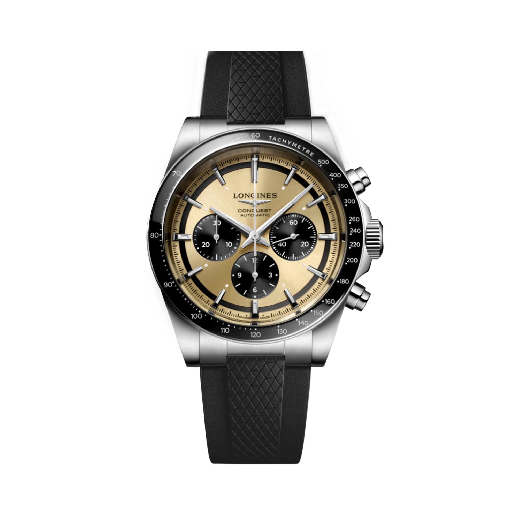 Longines Conquest Men's 42mm Stainless Steel Automatic Chronograph Watch L3.835.4.32.9