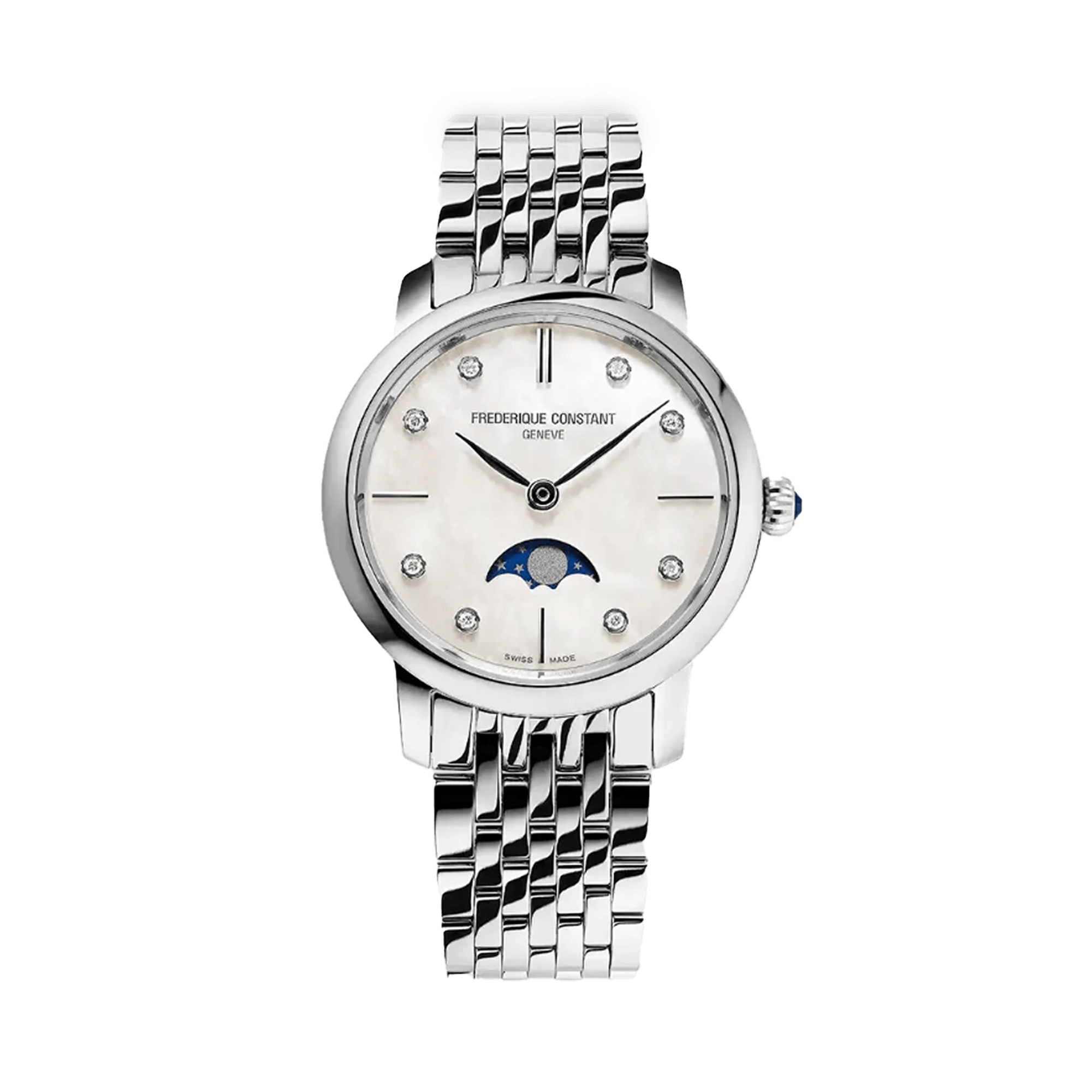 Frederique Constant 30mm Quartz Moonphase Watch FC-206MPWD1S6B