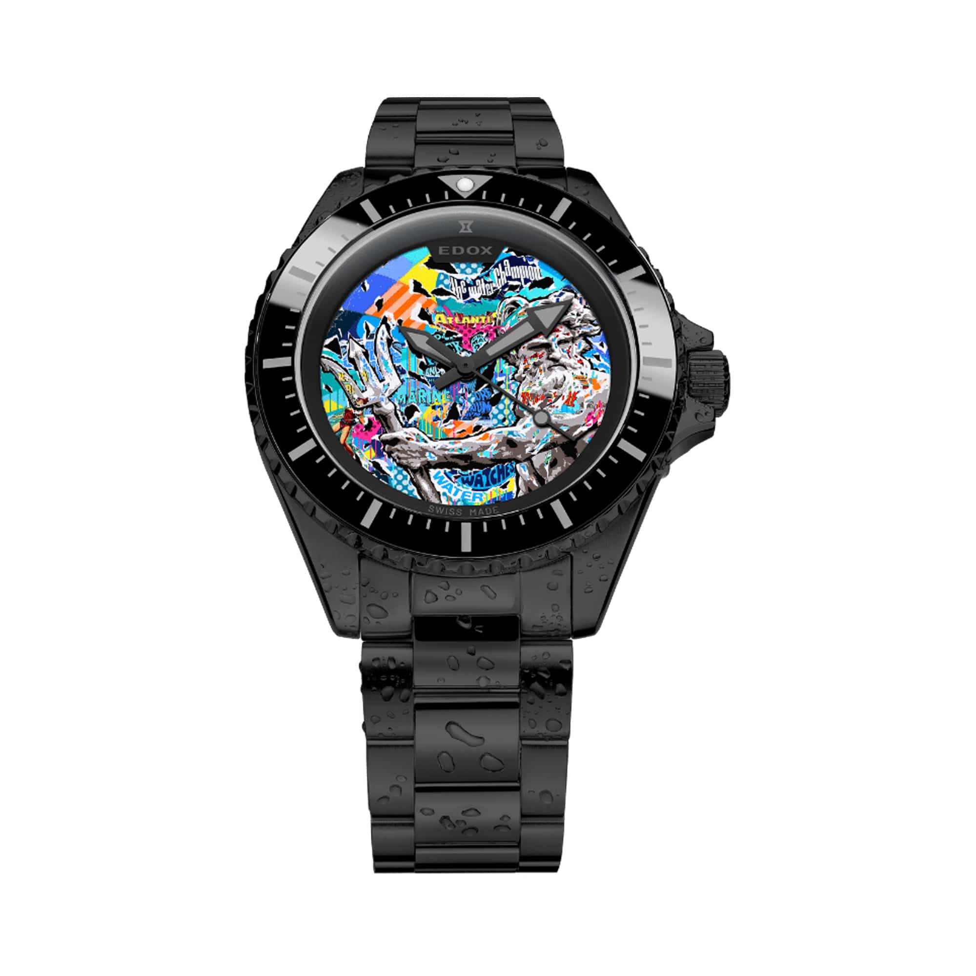 Edox Pop Neptunian Automatic Men's 42mm Limited Edition Watch 80141 37NM BONA