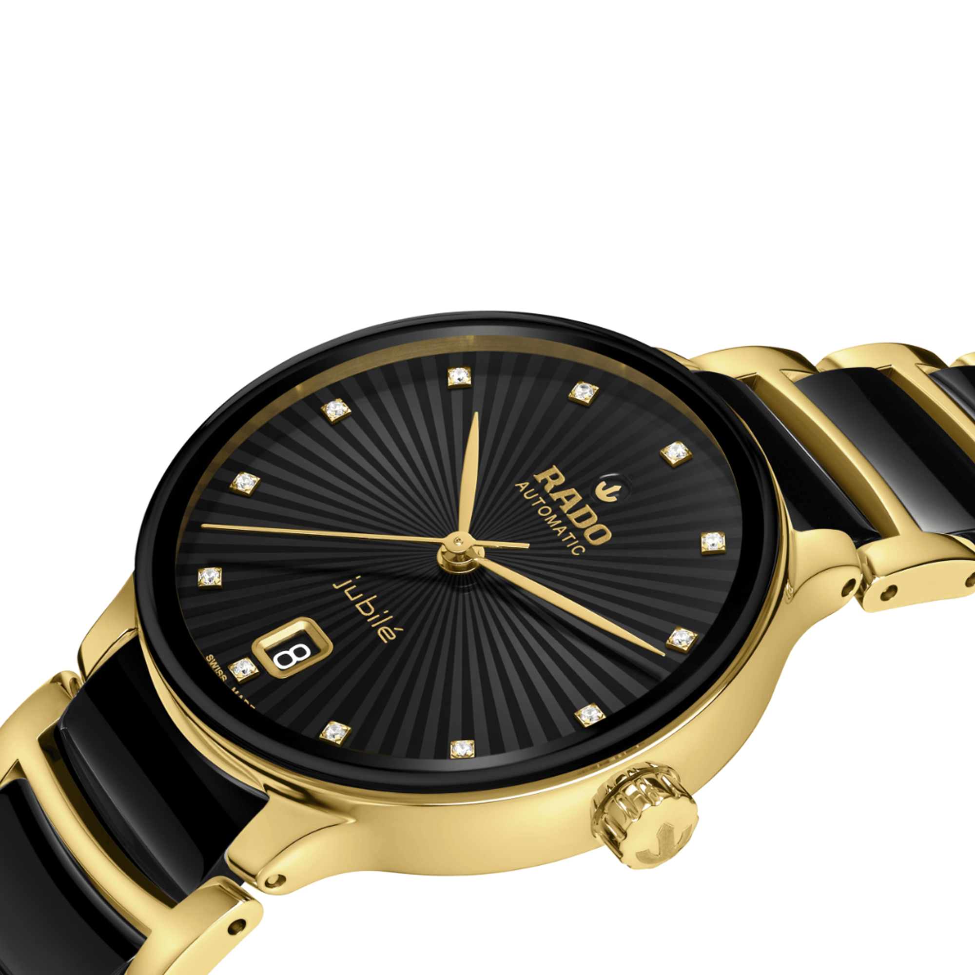 Rado Centrix Women's 35mm Ceramic & Yellow PVD Automatic Watch R30 032 742