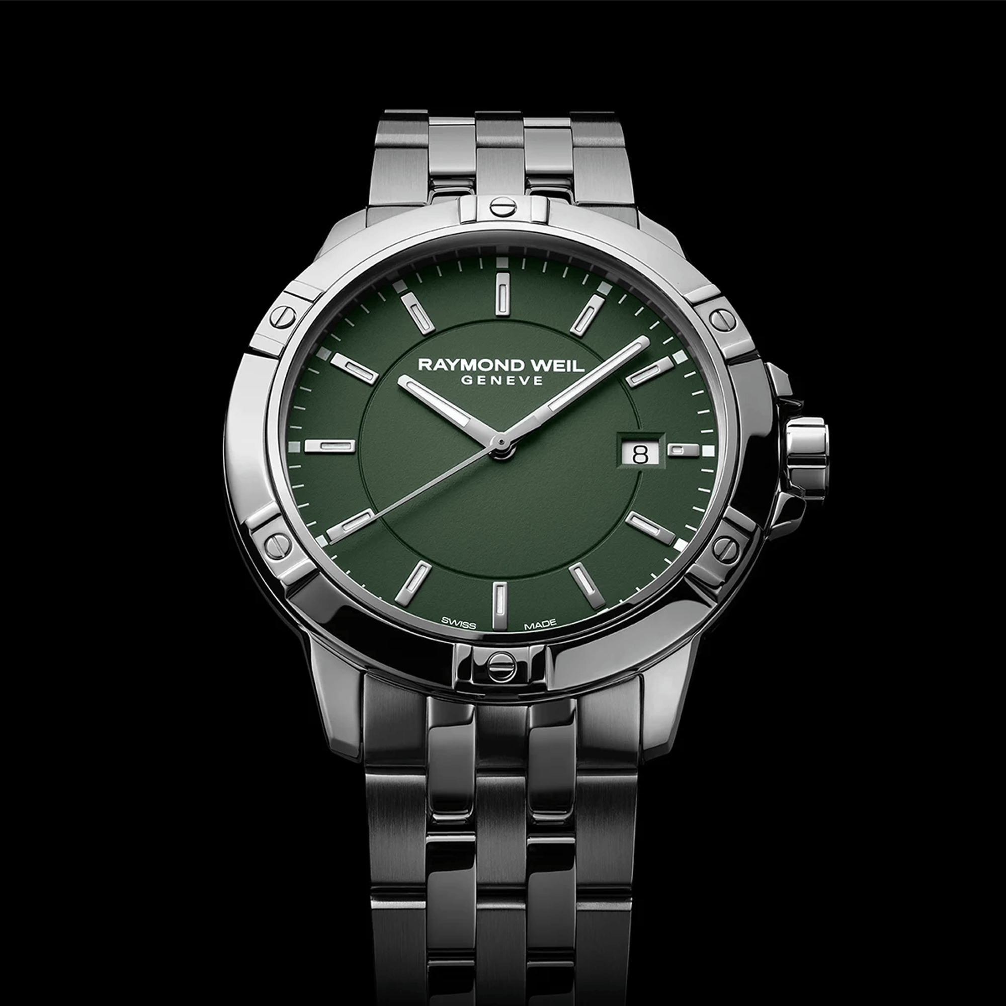 Raymond Weil Tango Green Quartz Men's 41mm Watch 8160-ST-52041