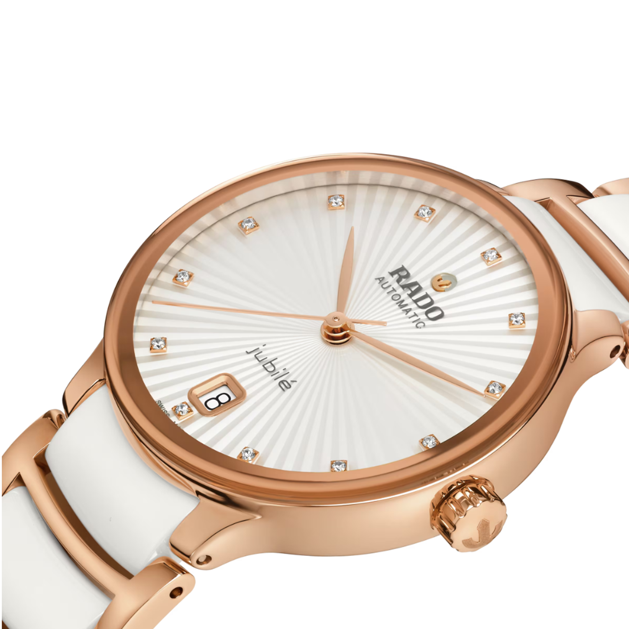 Rado Centrix Women's 35mm Automatic Ceramic & Rose PVD Watch R30 037 744