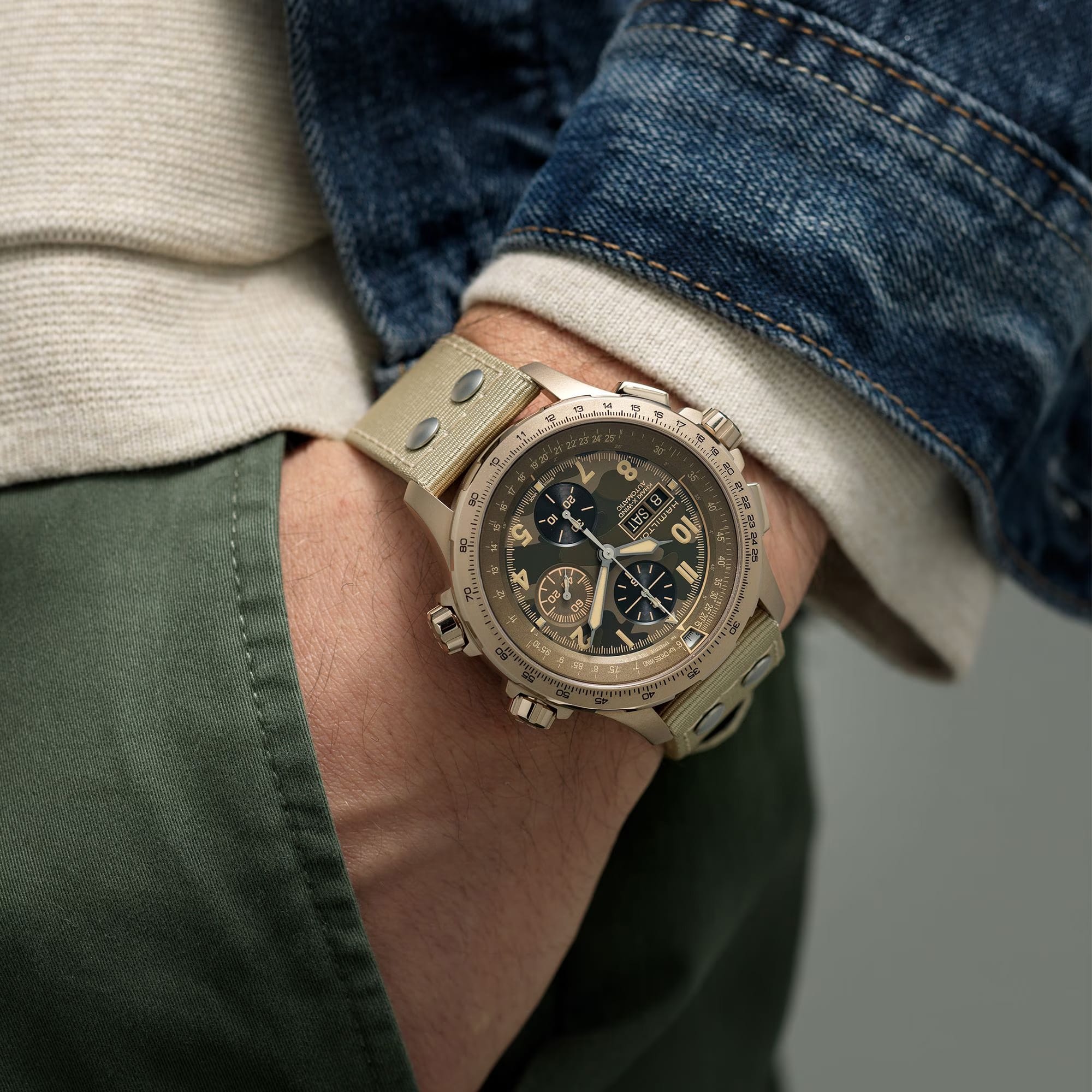 Hamilton Khaki Aviation Automatic Chronograph Men's 45mm Watch H77916920