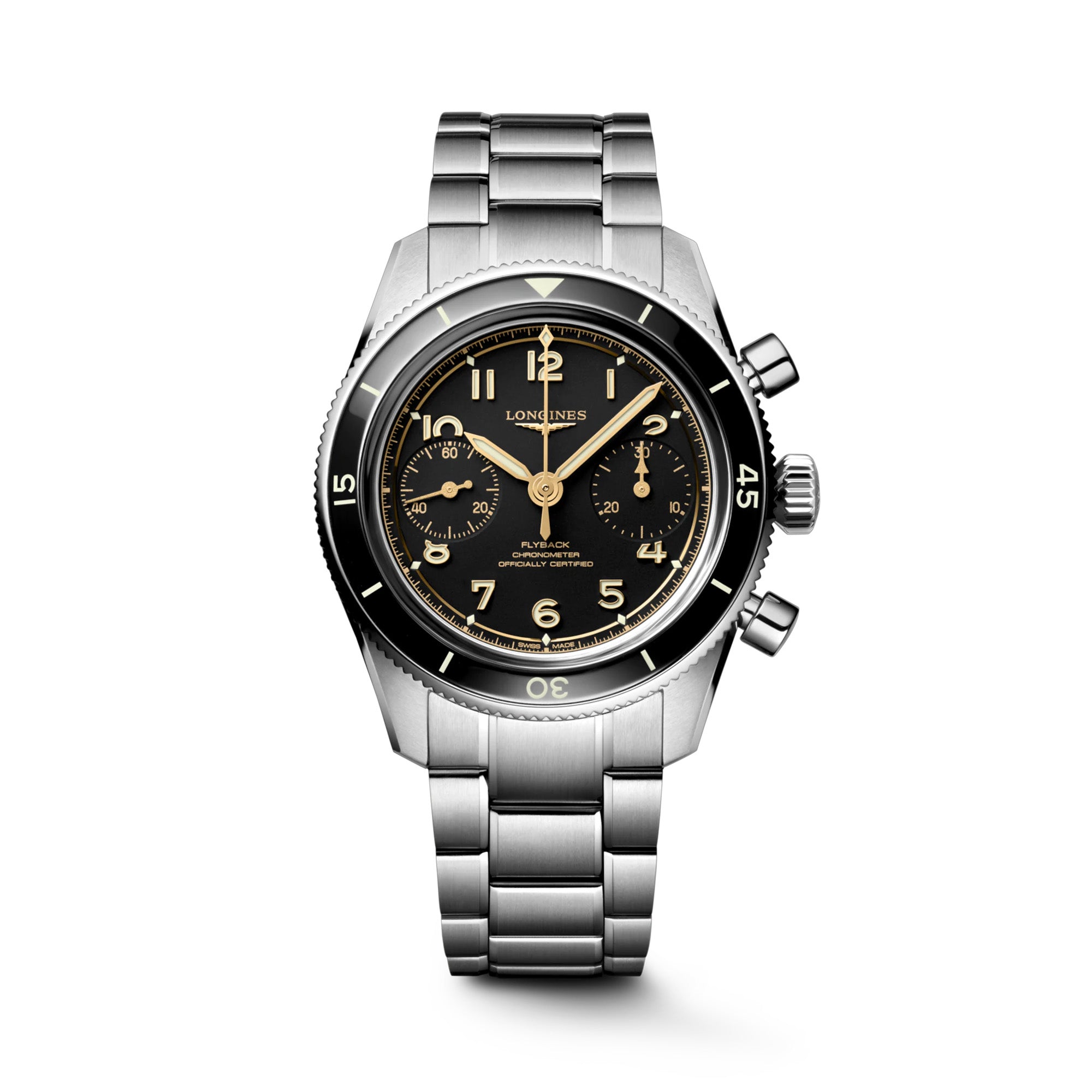 Longines Spirit Automatic Chronograph Men's 39.50mm Watch L3.721.4.53.6