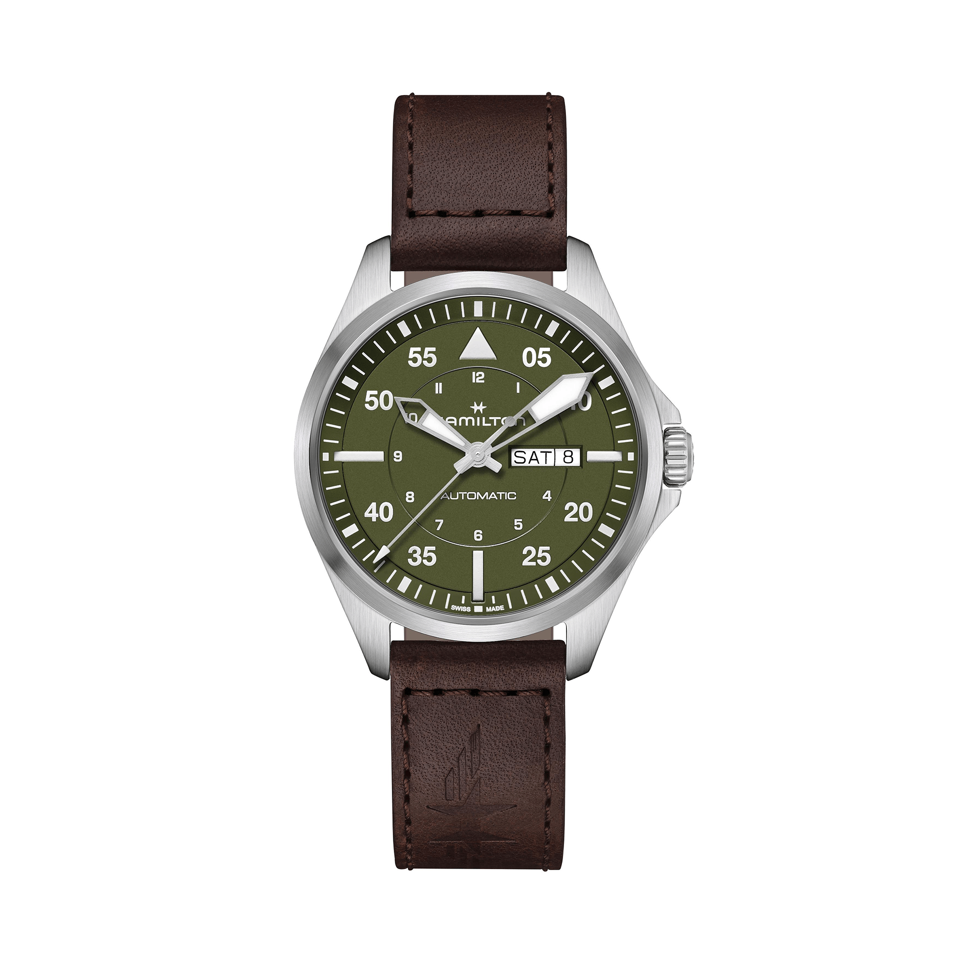 Hamilton Khaki Aviation Men's 42mm Automatic Watch H64635560