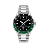 Tissot Seastar Men's 40mm Stainless Steel Quartz GMT Watch T120.852.11.051.00