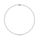 6.00ct TW Lab-Grown Diamond Graduated Necklace in 18ct White Gold