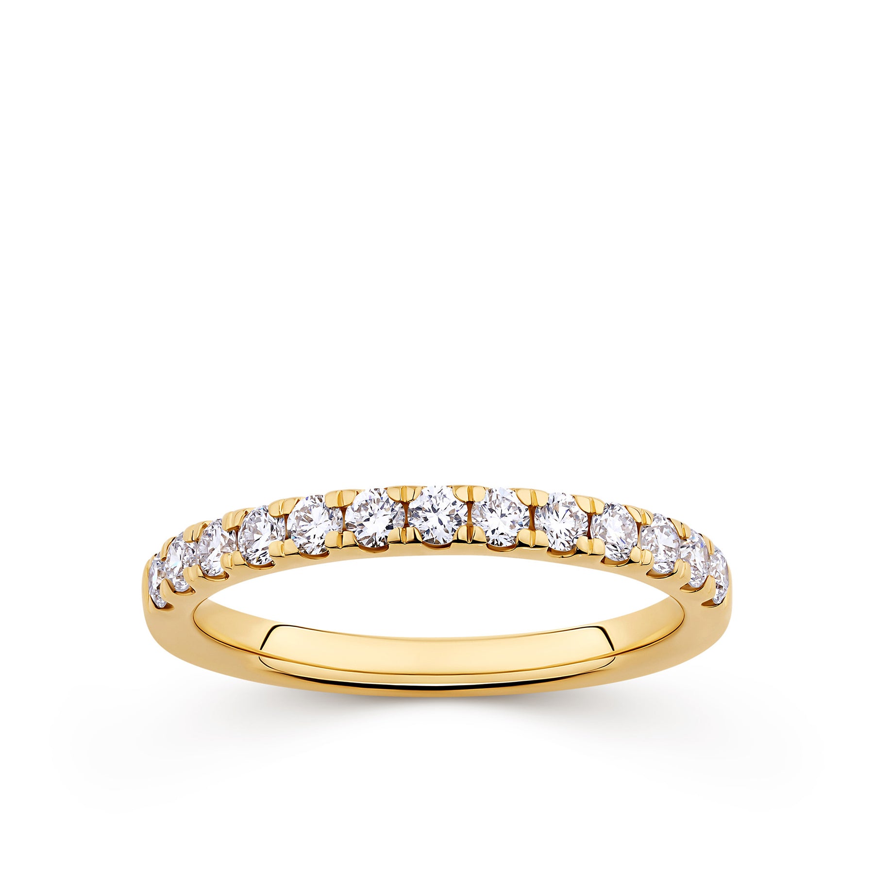 Everlasting 0.50ct TW Lab-Grown Diamond Channel Set Wedding Band in 18ct Yellow Gold