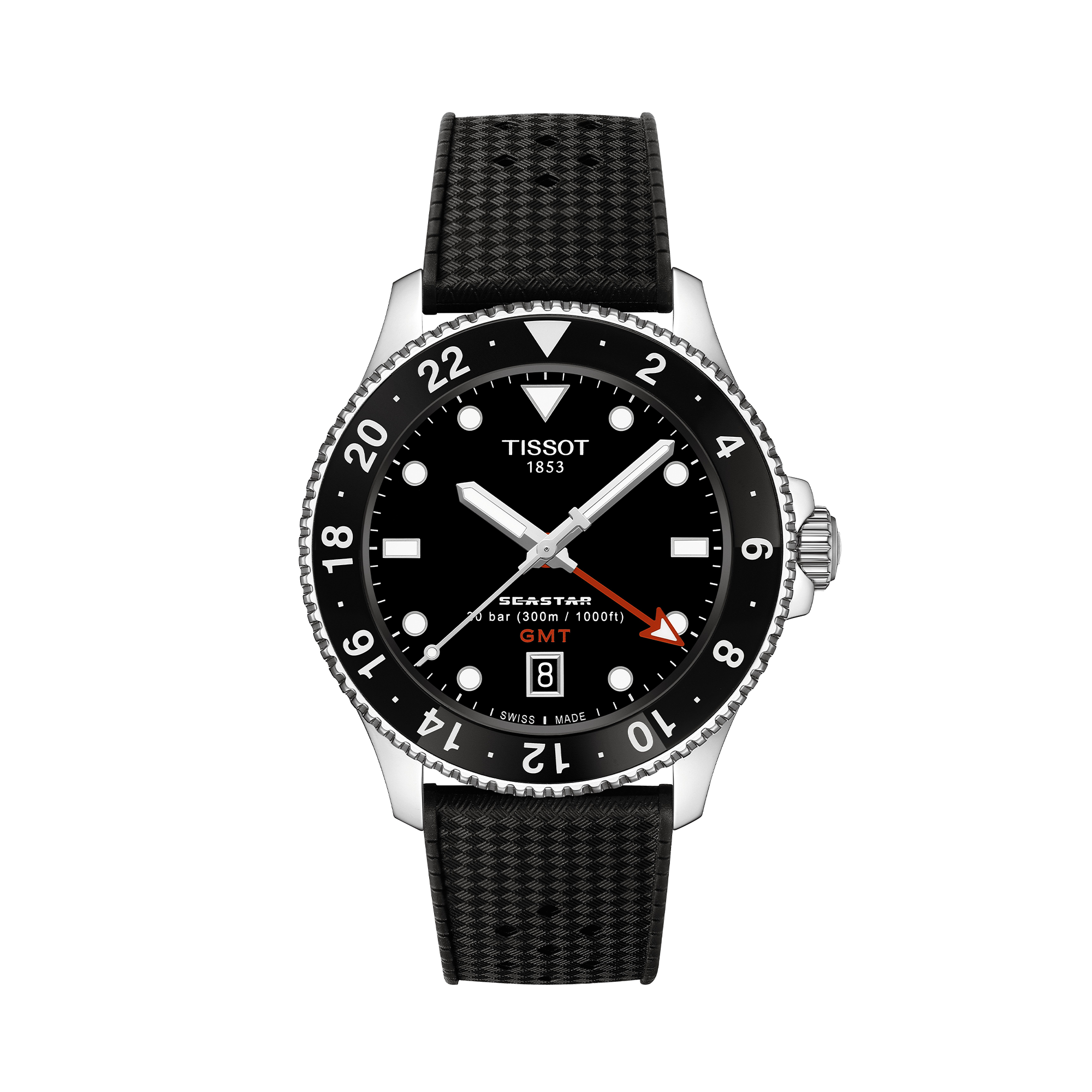 Tissot Seastar Men's 40mm Stainess Steel Quartz GMT Watch T120.852.17.051.00