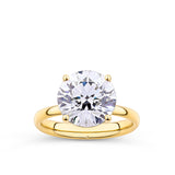 Everlasting 5.00ct TW Round Brilliant Cut Lab-Grown Diamond Engagement Ring in 18ct Yellow Gold