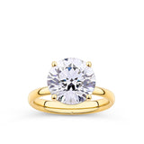 Everlasting 5.00ct TW Round Brilliant Cut Lab-Grown Diamond Engagement Ring in 18ct Yellow Gold