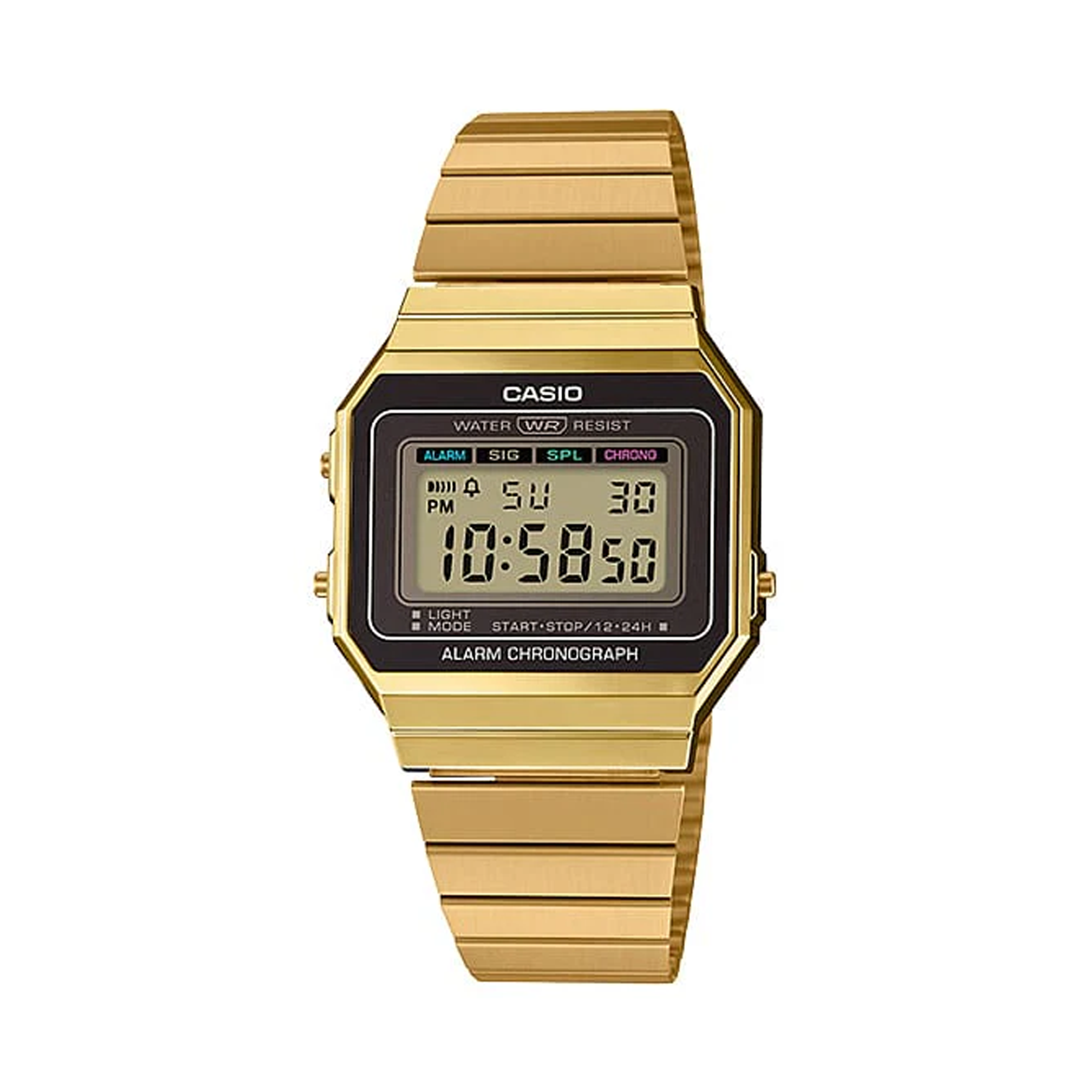 Casio Vintage Gold PVD Quartz Watch A700WG-9A