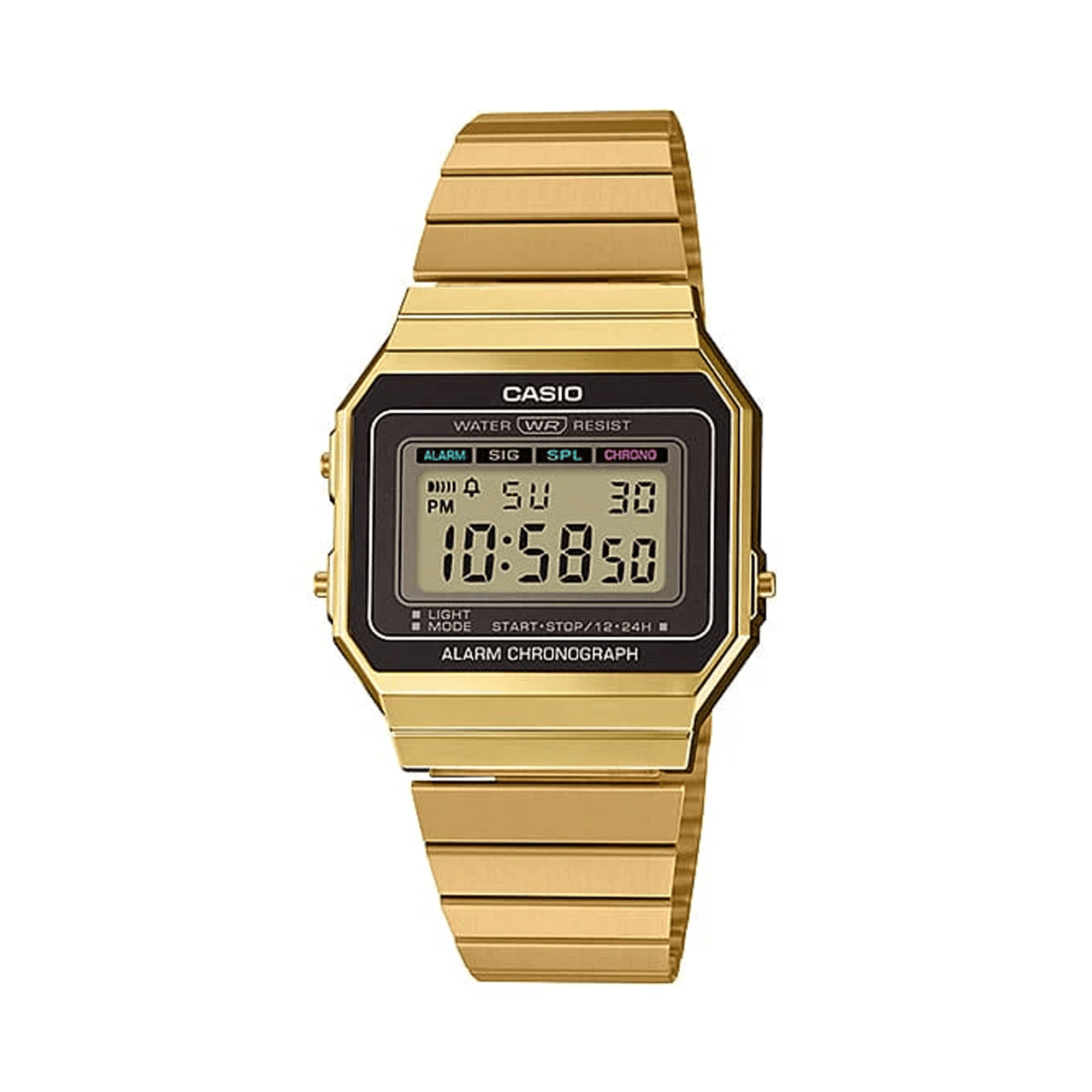 Casio Vintage Gold PVD Quartz Watch A700WG-9A