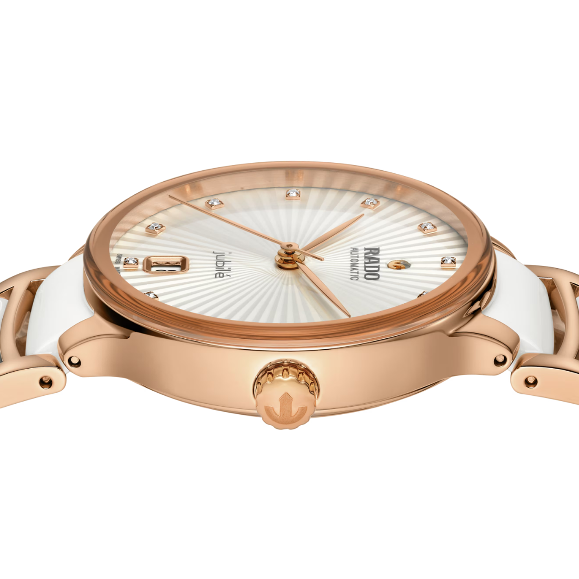 Rado Centrix Women's 35mm Automatic Ceramic & Rose PVD Watch R30 037 744