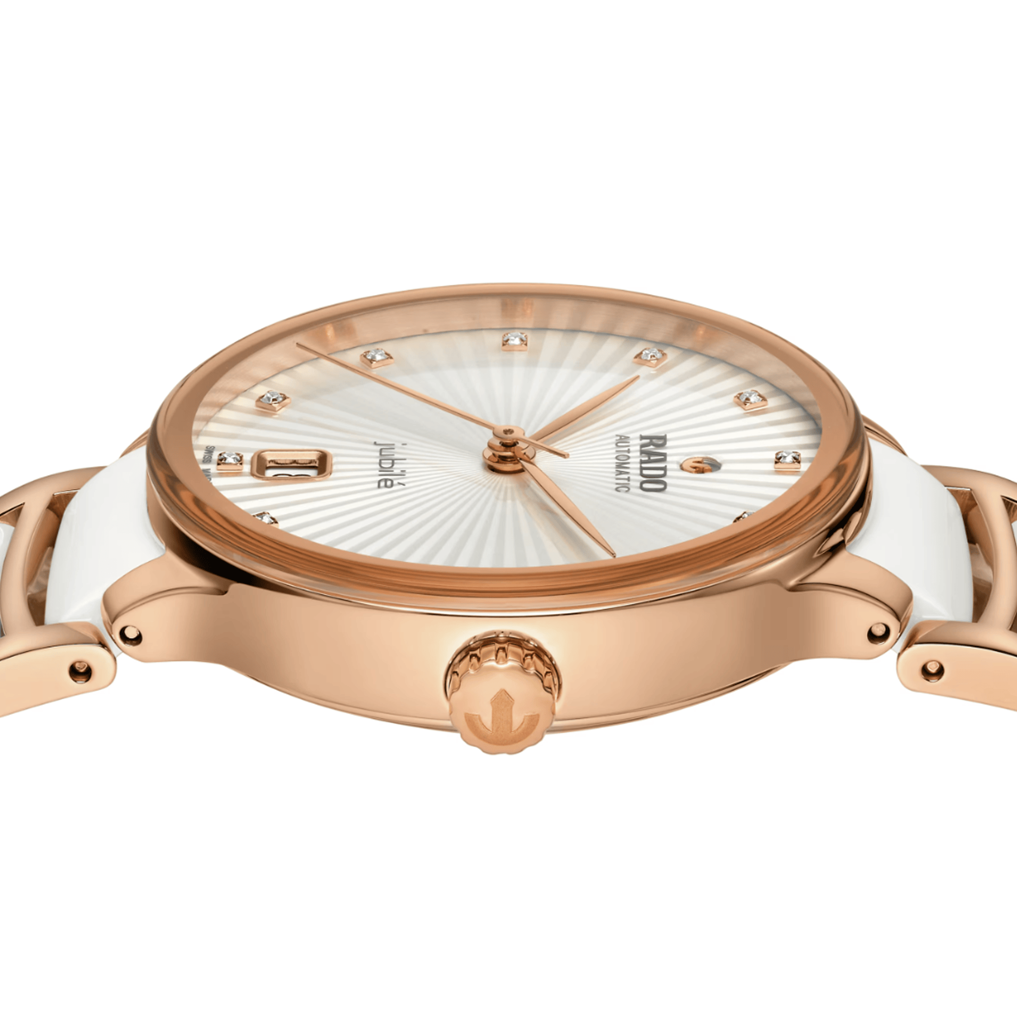 Rado Centrix Women's 35mm Automatic Ceramic & Rose PVD Watch R30 037 744