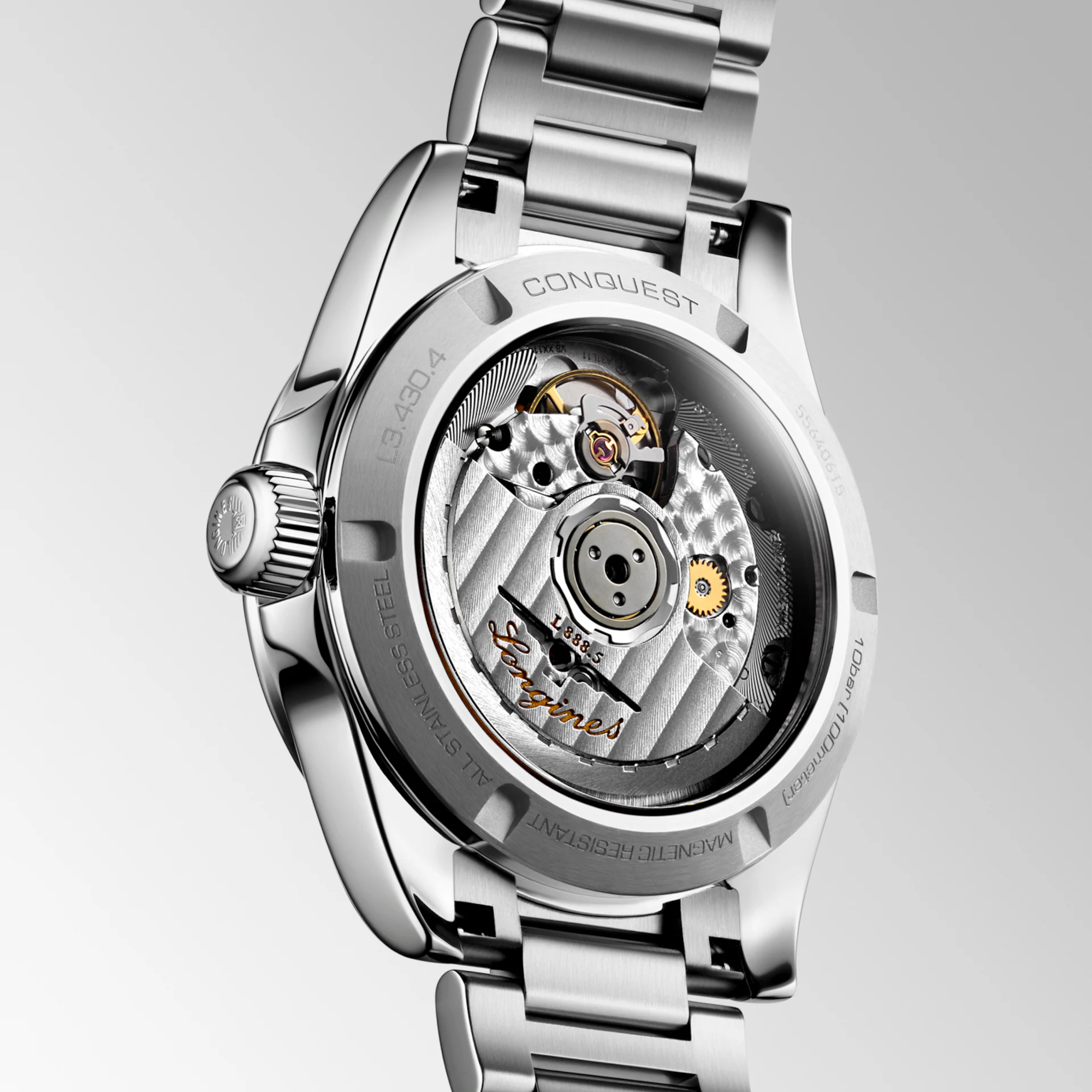 Longines Conquest Women's 34mm Stainless Steel Automatic Watch L3.430.4.92.6