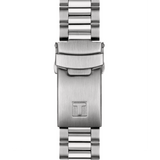 Bracelet of - Tissot PRS 516 Men's 40mm quartz chronograph watch featuring stainless steel bracelet, black dial, Tachymeter Bezel, and Date Display.