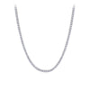 12.00ct TW Lab-Grown Diamond Tennis Necklace in 18ct White Gold